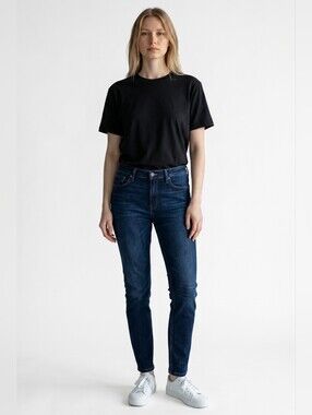 Hudson Los Angeles Barbara Super Skinny Jeans Size 30 Dark Indigo Stretch